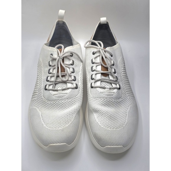 Johnston & Murphy Other - Johnston & Murphy Amherst 2.0 25-8540 Sneakers Men White Plain Toe Sz 16m-L22